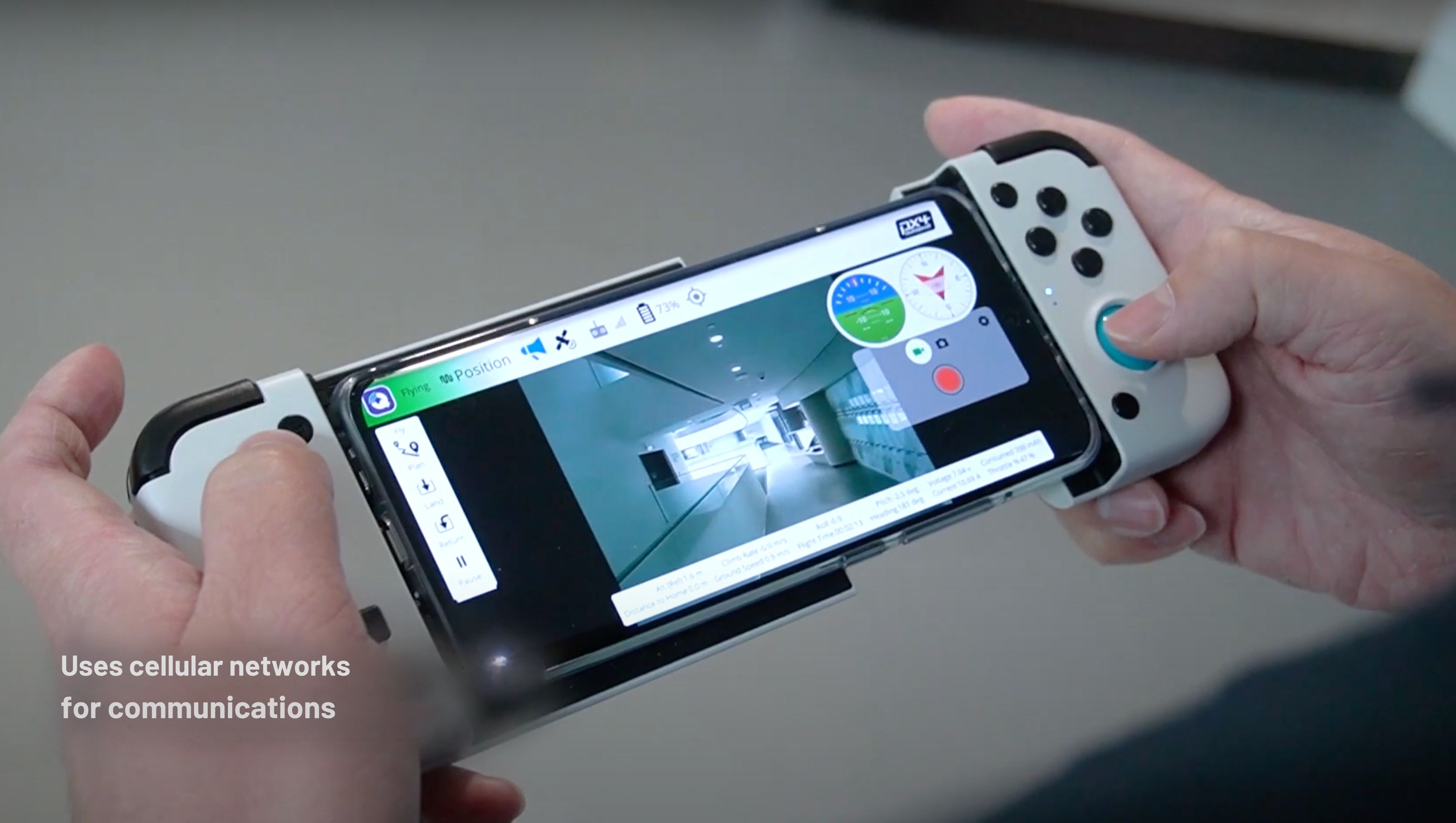 Aperture drone close-up