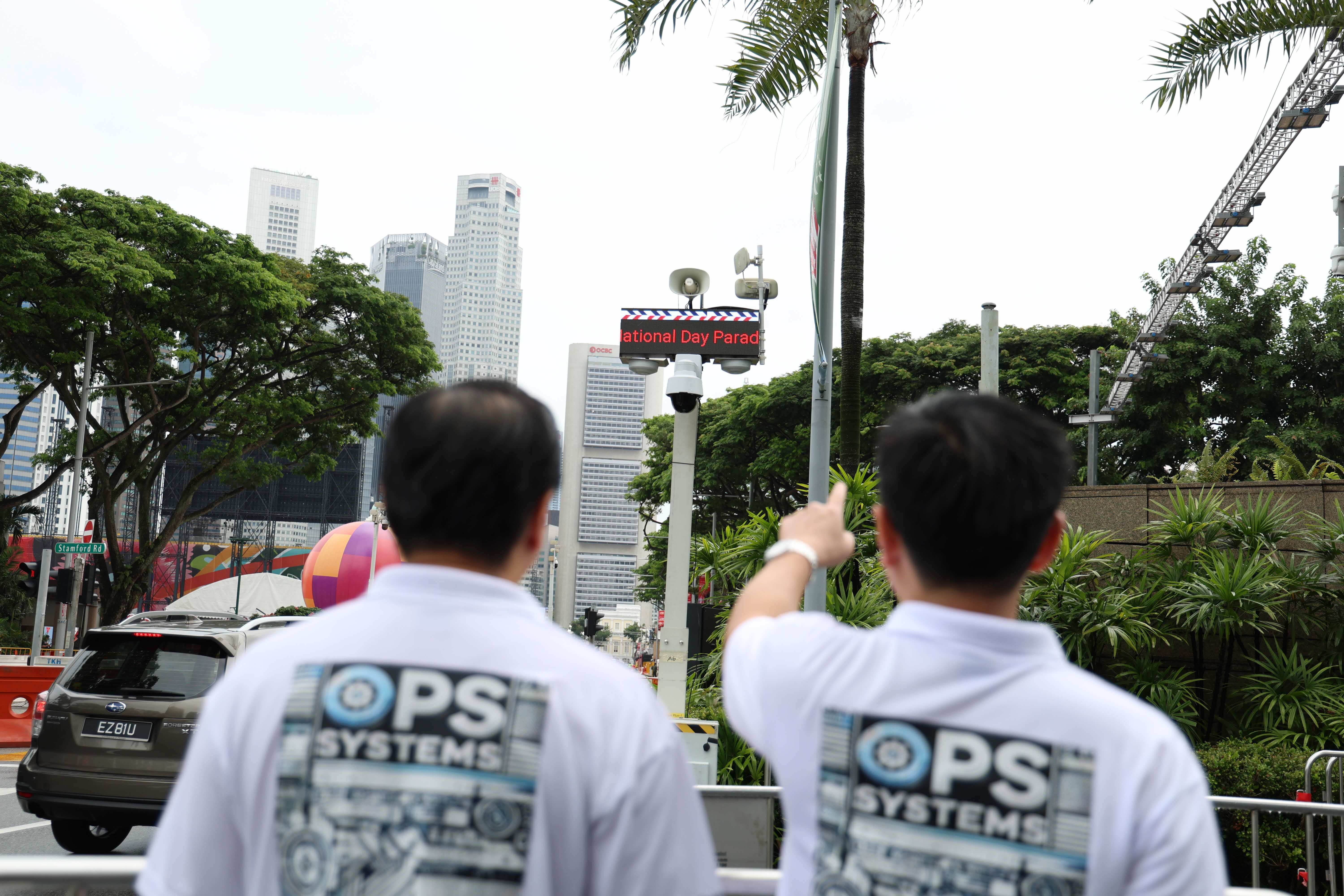 Dennis Ng and Winston Siow from HTX’s Ops Systems Sustainment Centre at NDP 25
