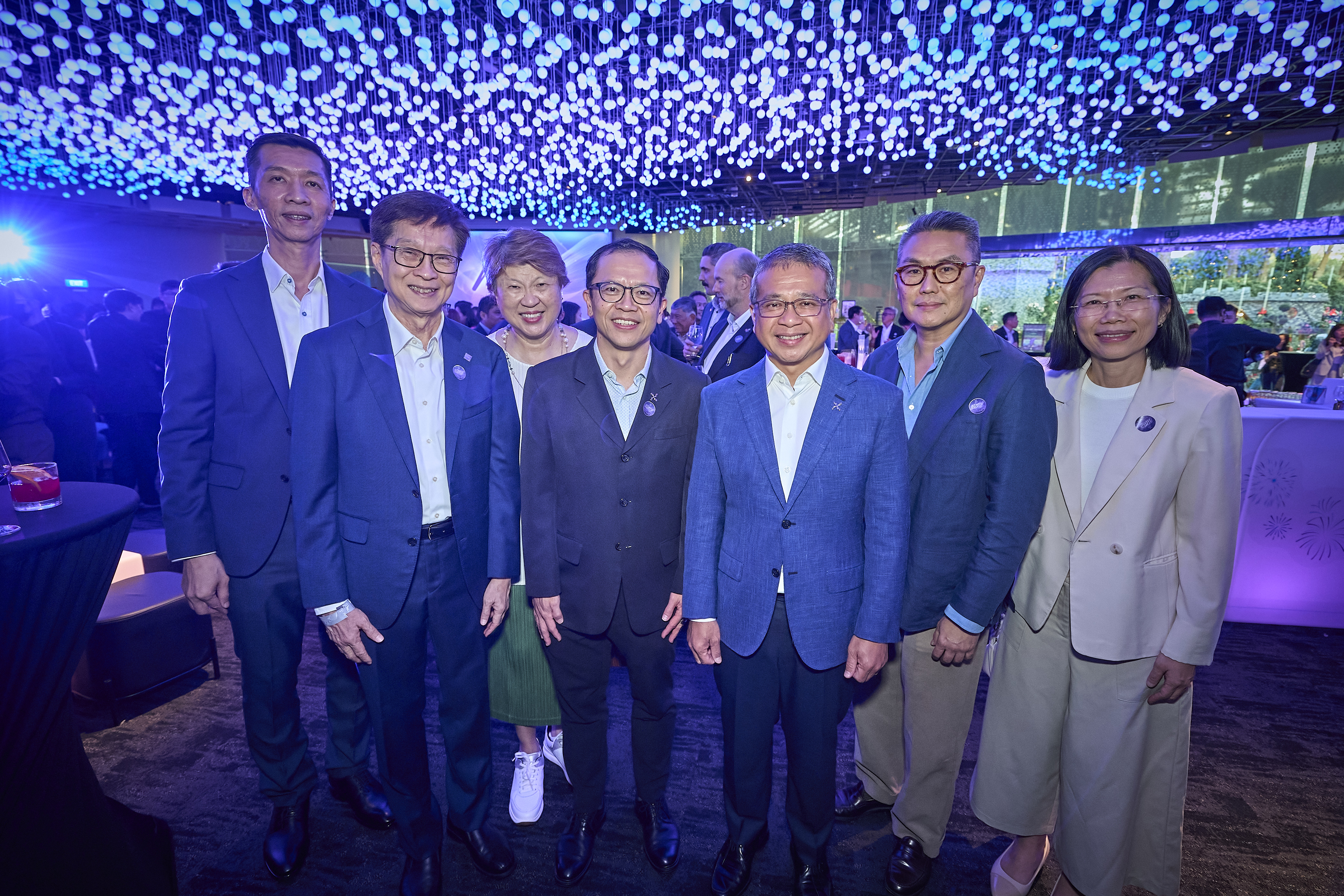 A group of people in suits.