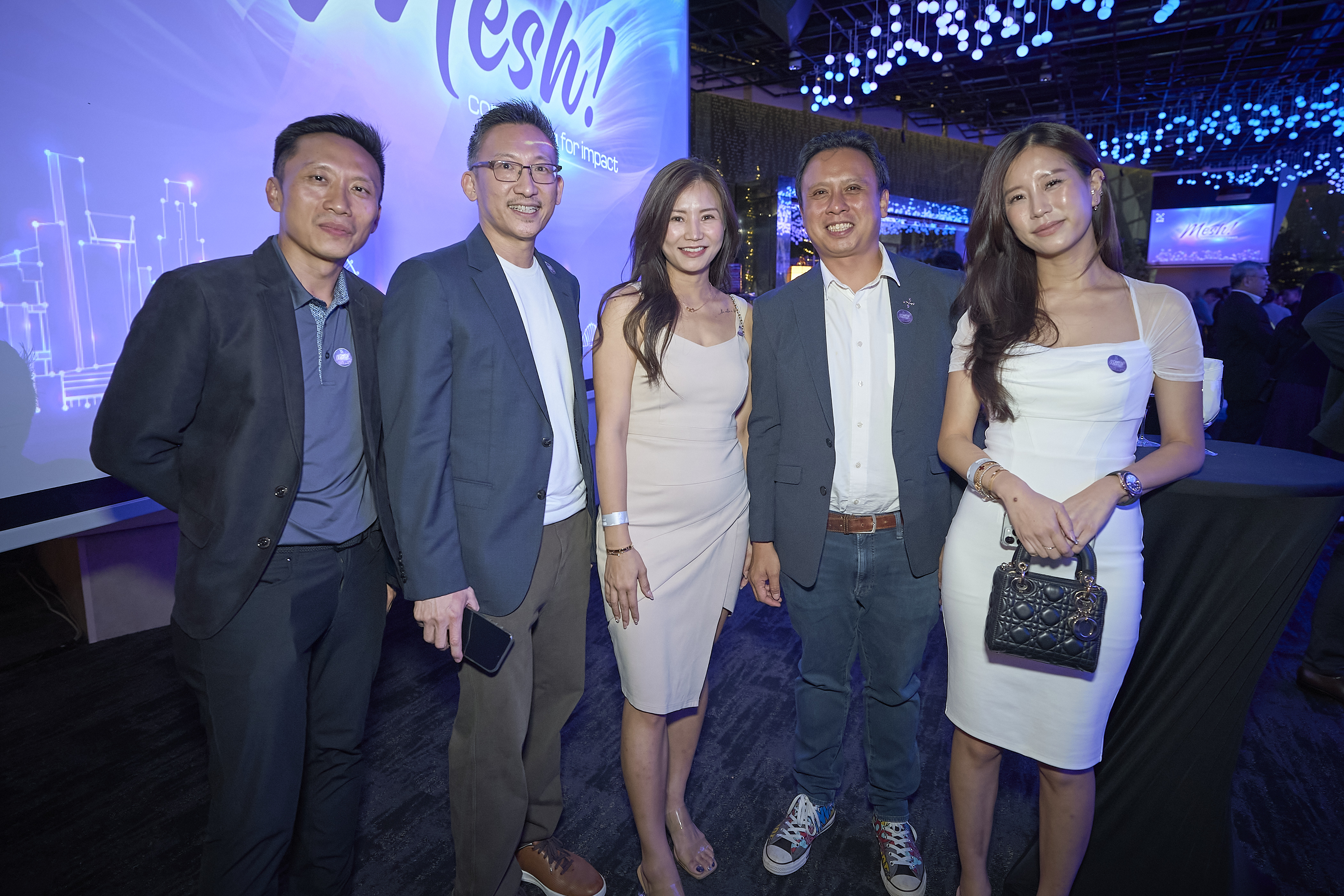 A group of people posing for a photo.