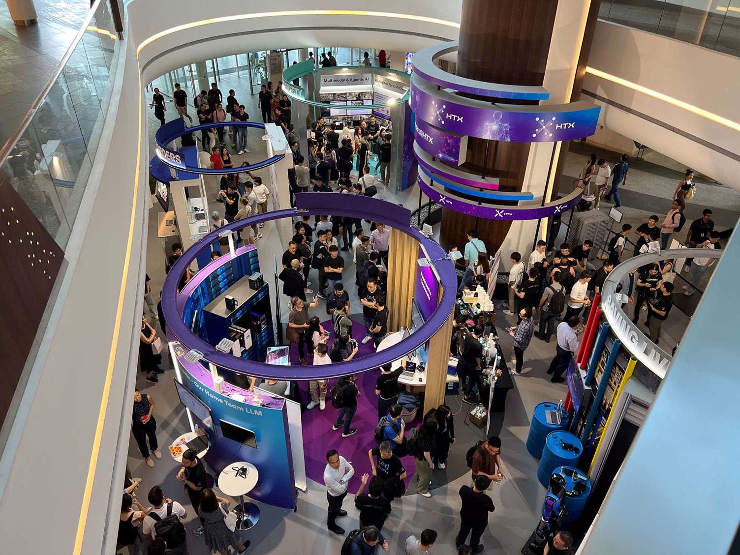 Group of people in exhibition space