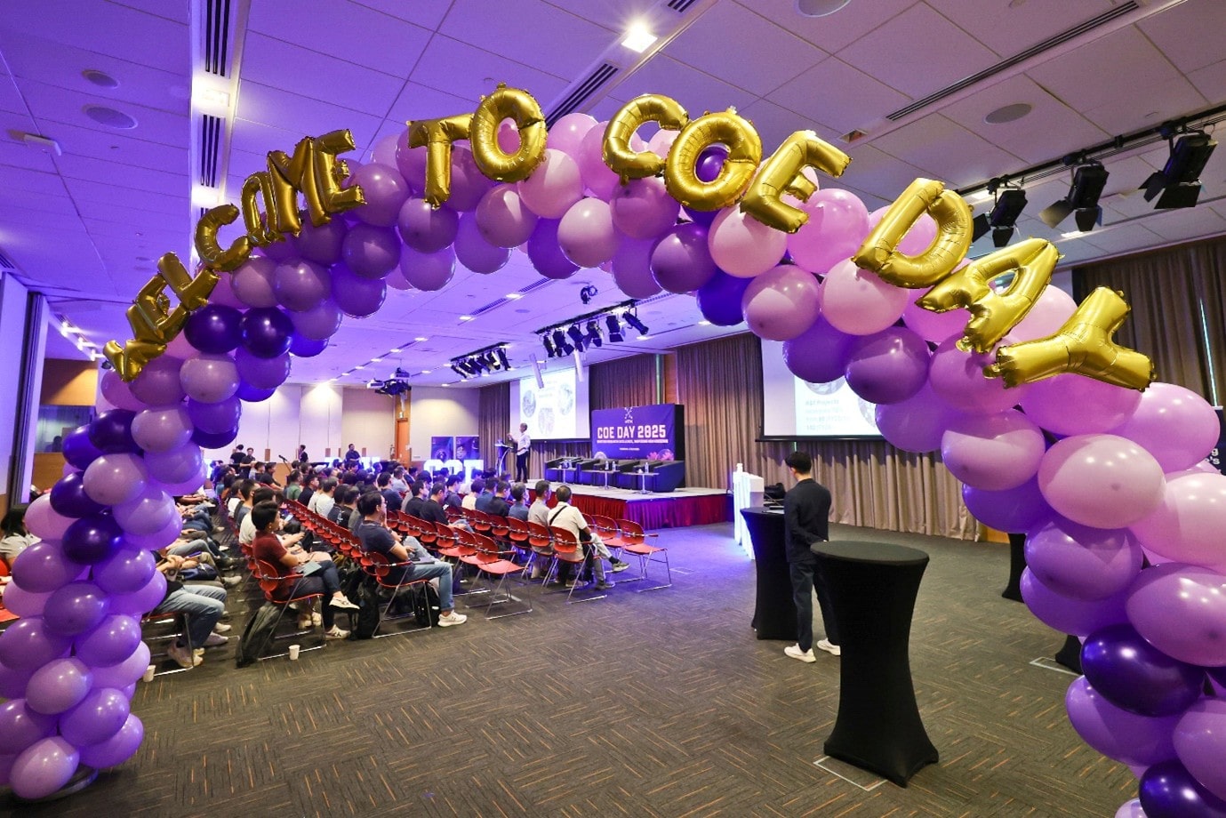 Event hall with balloons