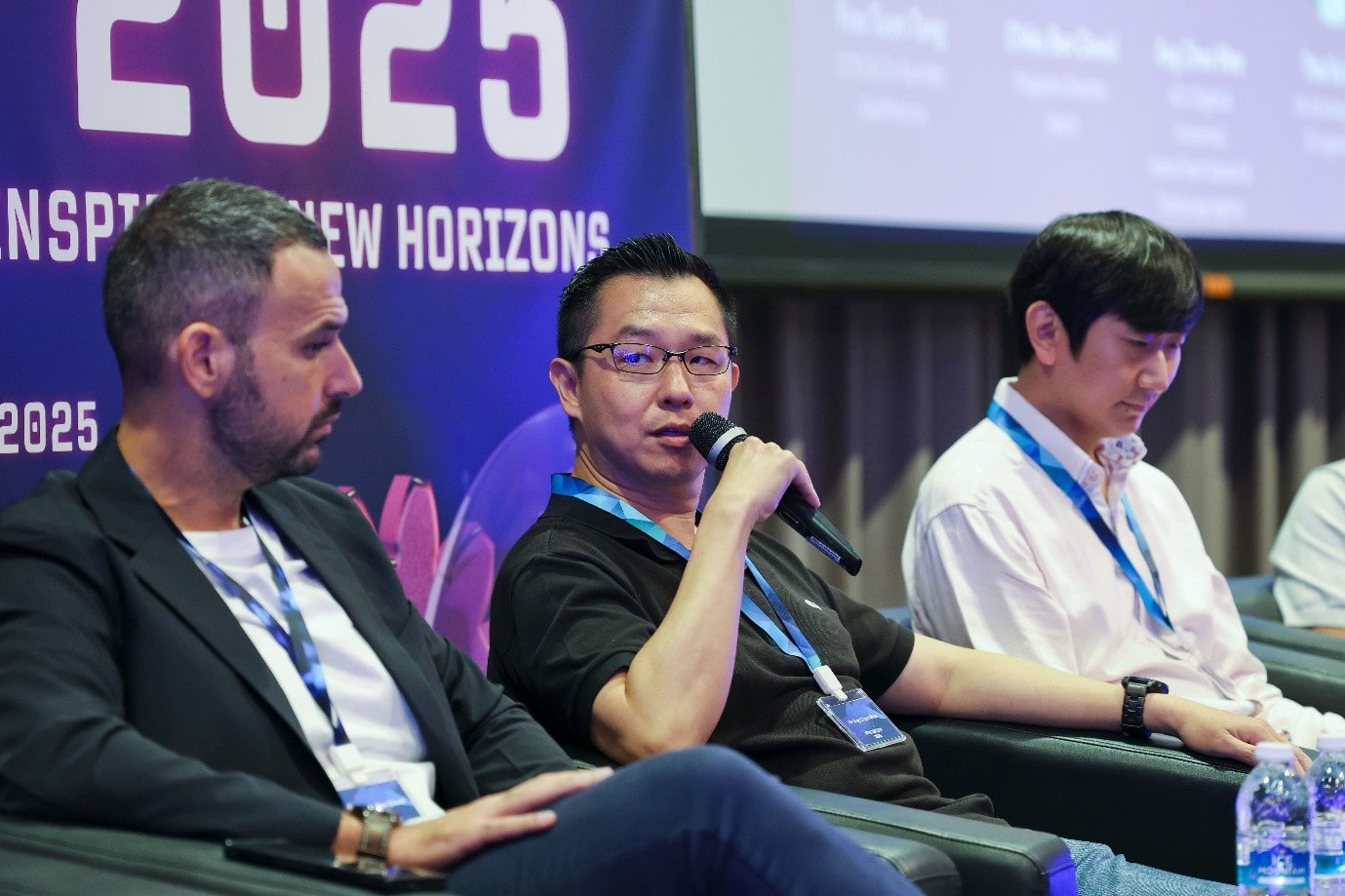 Group of people sitting and talking