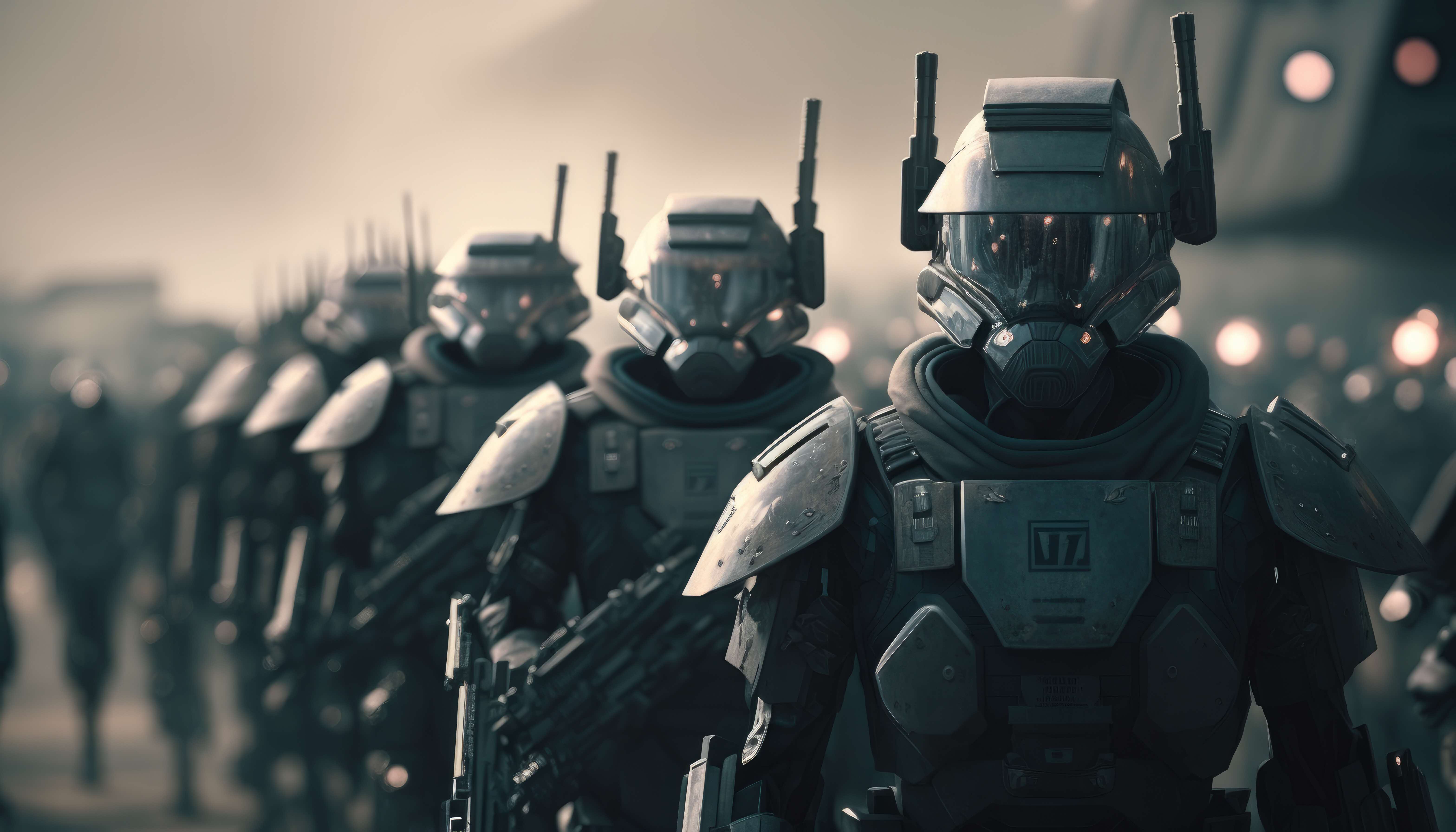 A group of humanoids in armour.