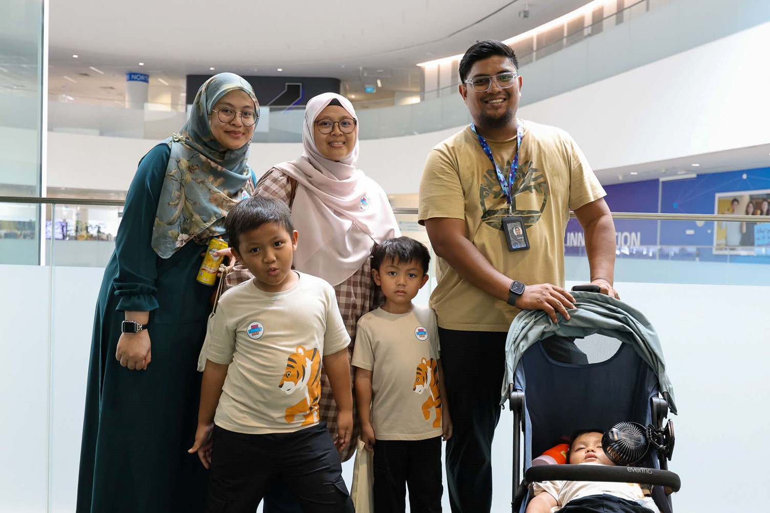 Isa and his family at the HTX Family Day 2025.