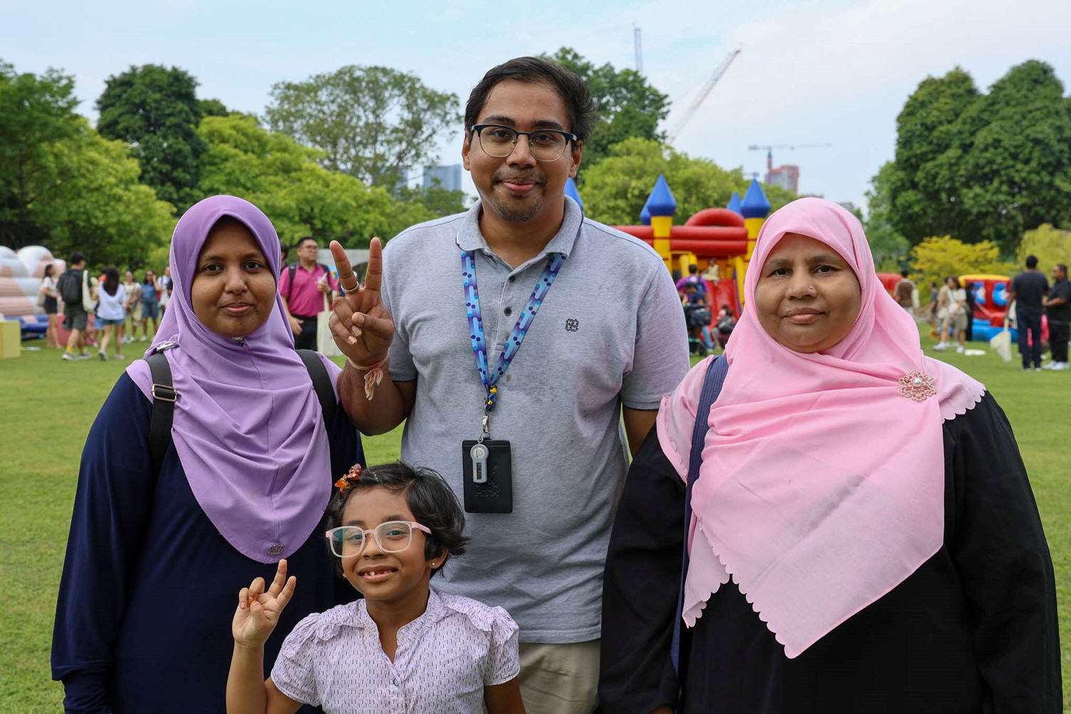 Shah from HTX’s Q-Team and his family at HTX Family Day 2025.