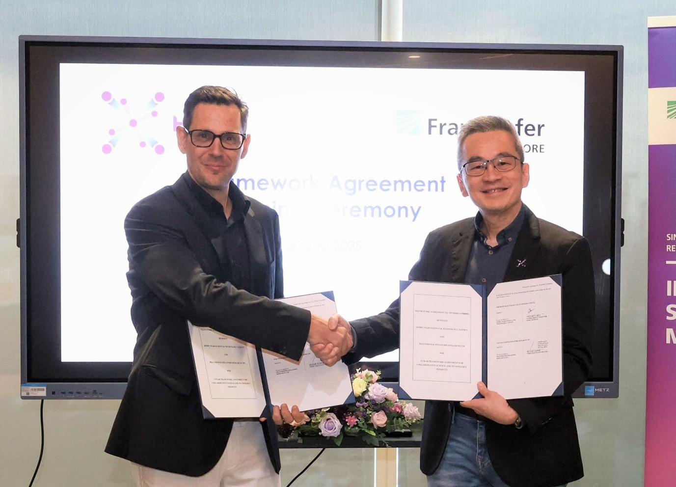 Two men shaking hands