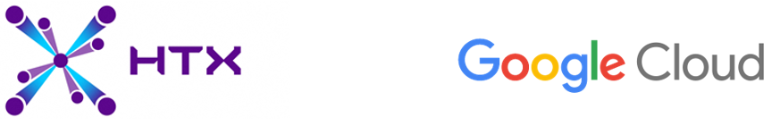 HTX and Google Cloud logos.