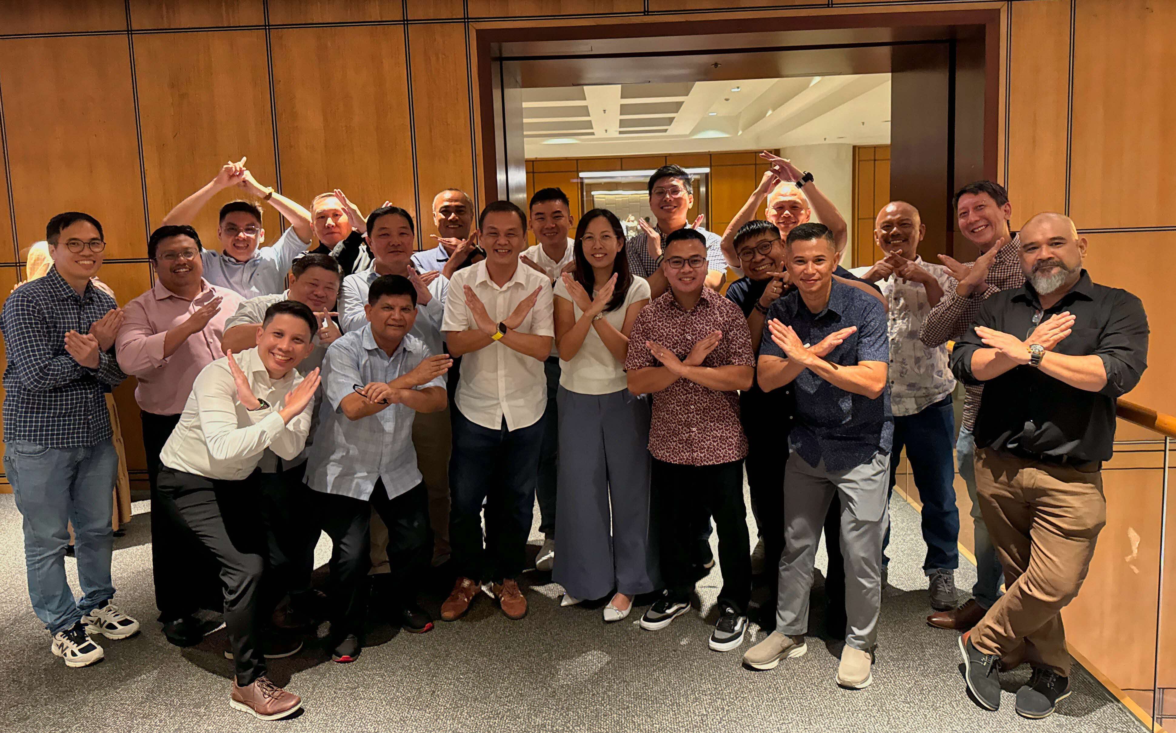 Group of people posing.