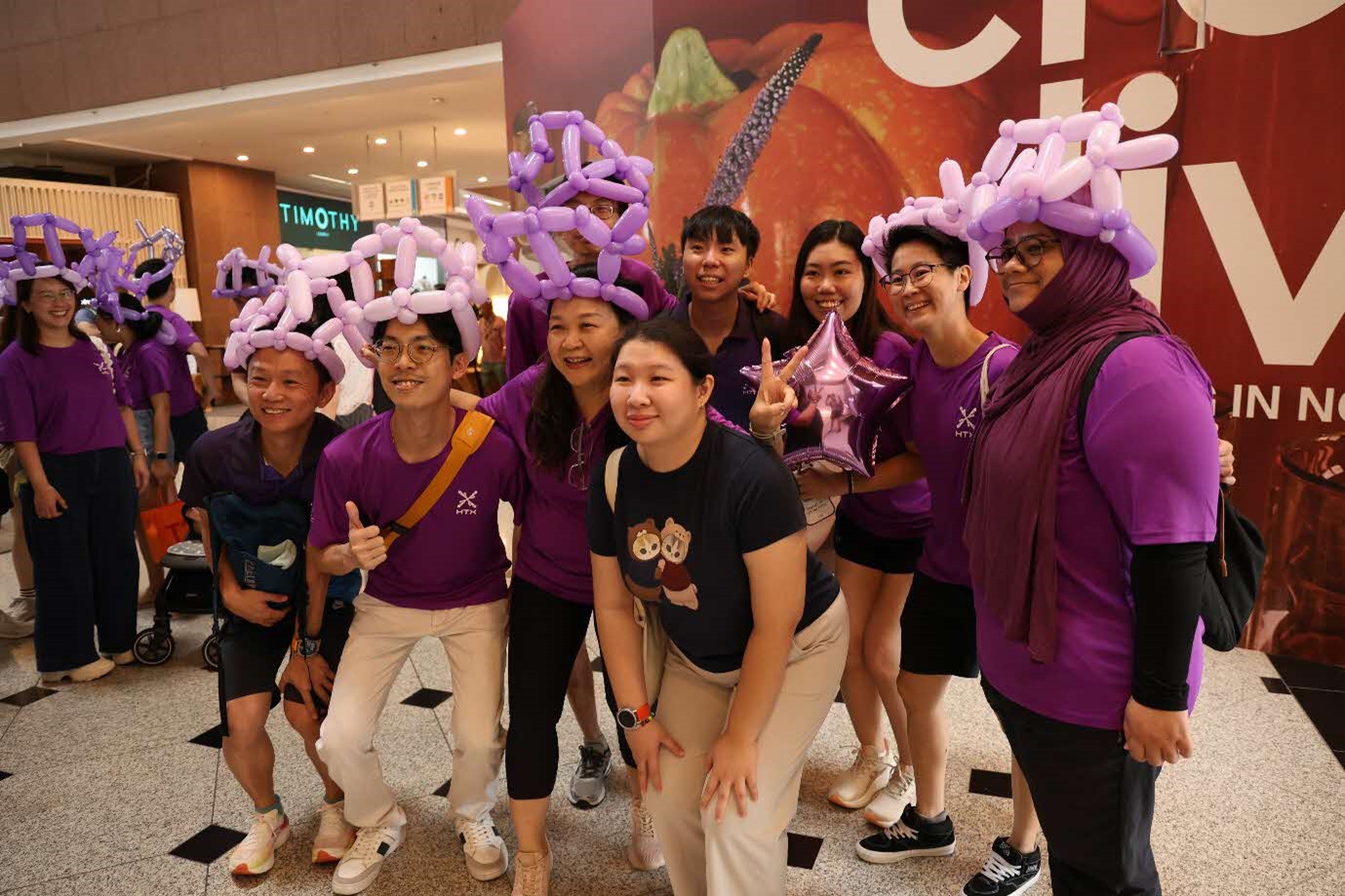 A group of people posing for a photo.
