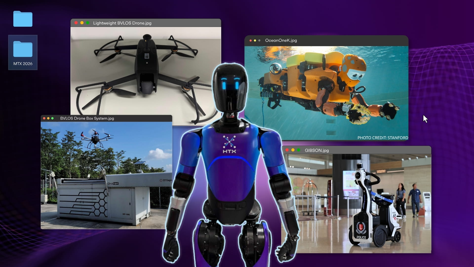 Collage of tech solutions.