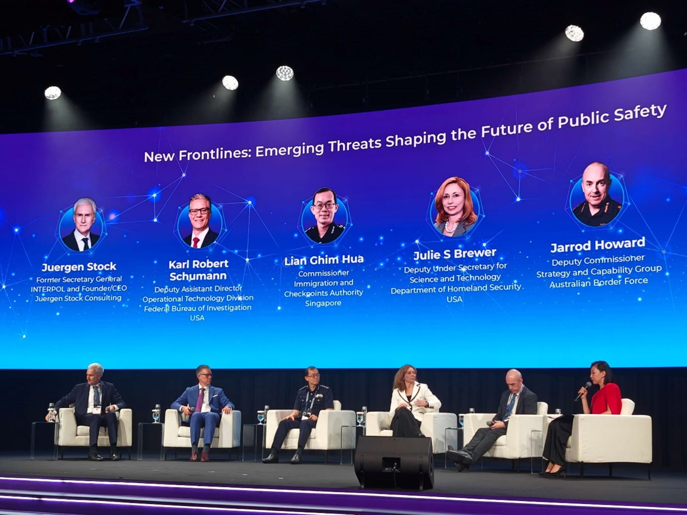 Panel discussion at a conference.