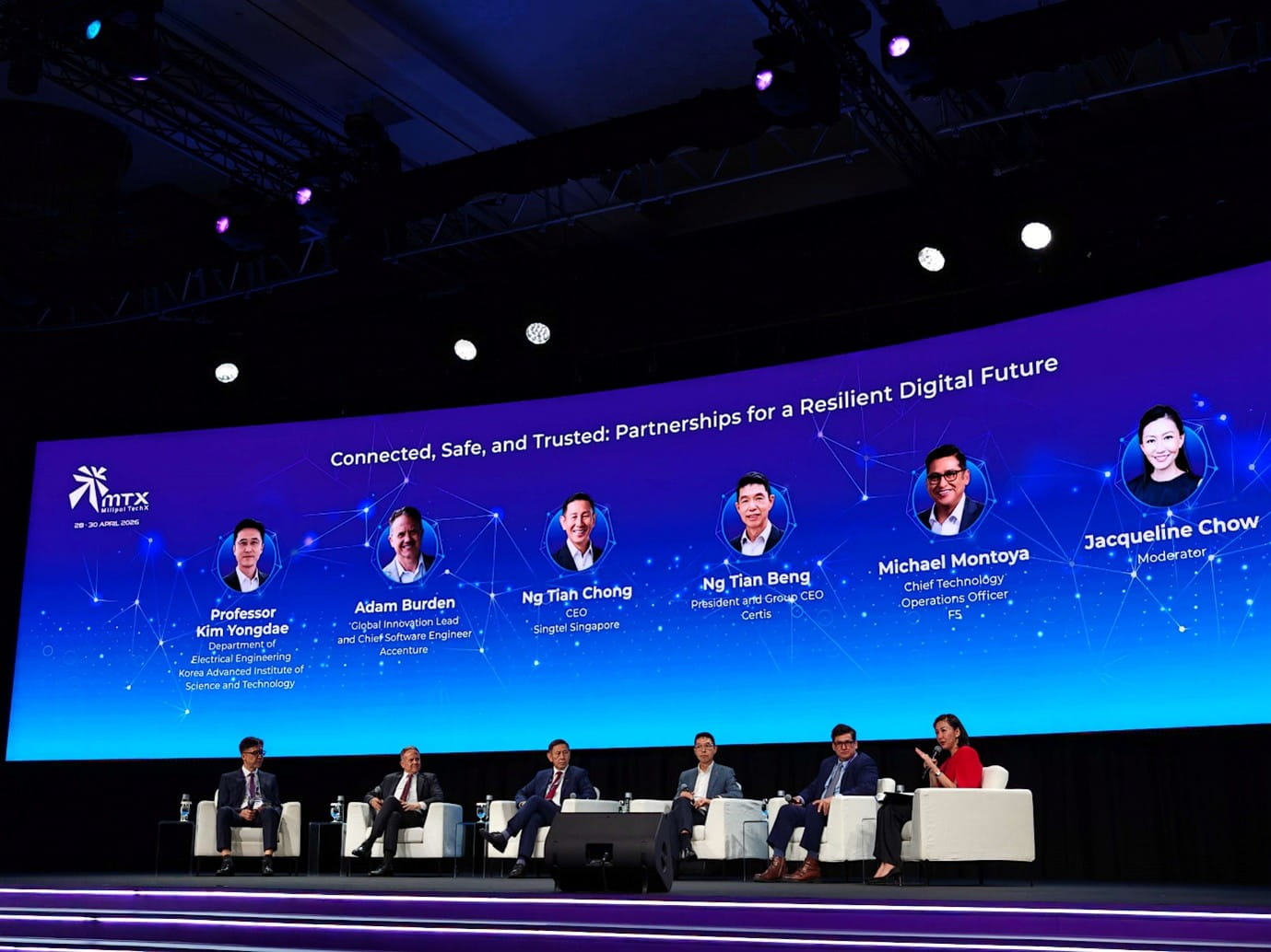 Panel discussion at a conference.